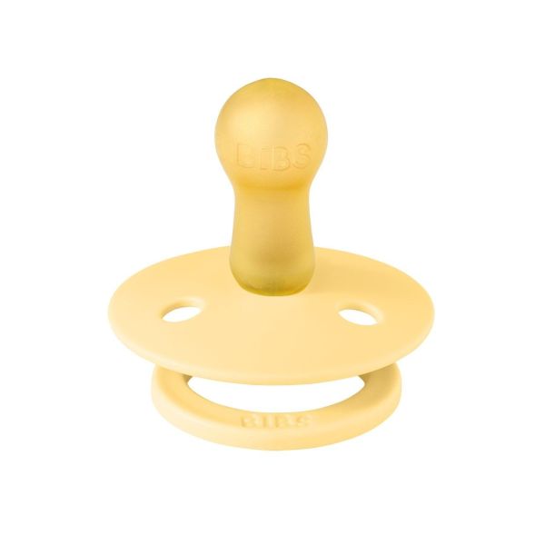 Пустишка BIBS 0-6 міс BIBS Colour Latex Round (кругла) - Pale Butter