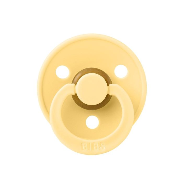 Пустушка BIBS 0-6 міс BIBS Colour Latex Round (кругла) – Pale Butter
