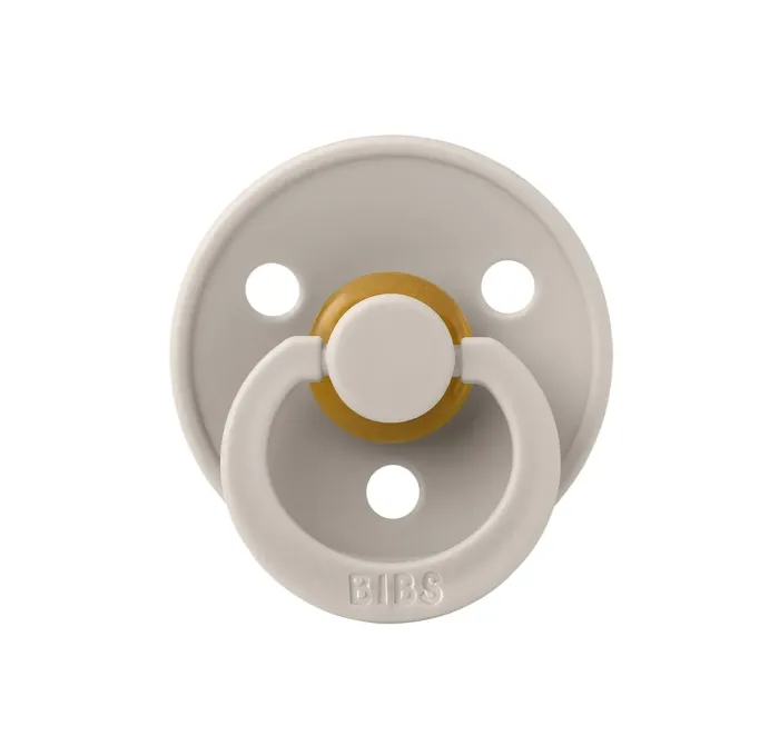 Пустушка BIBS 0-6 m Colour Latex Round (кругла) - Sand