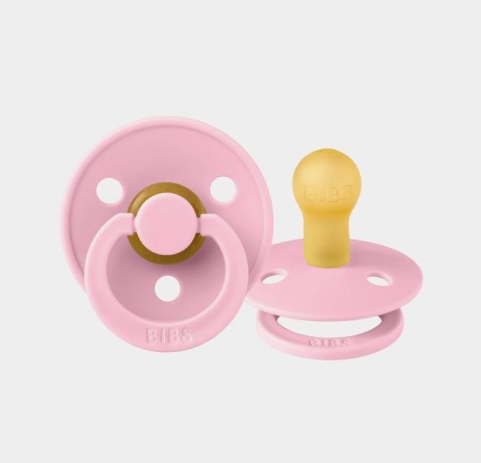 Пустушка BIBS 6-18 міс Colour Baby Pink в контейнері для зберігання