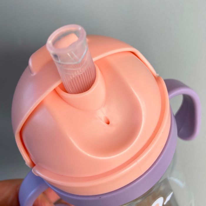 Поїльник з трубочкою Rabbit Soft Pink