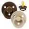 Пустушка BIBS 0-6 m Colour Latex Round Vanilla / Mocha, 2 шт