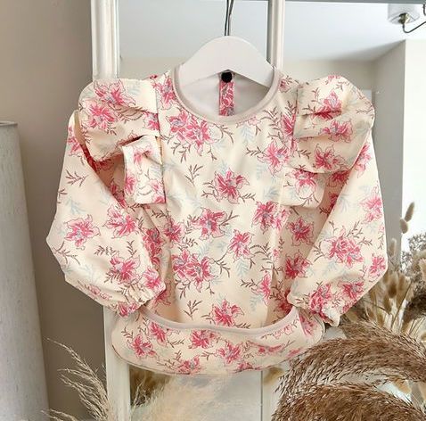 Нагрудник з рукавами з  екошкіри для Їжі та творчості  - Ivory (розмір M)