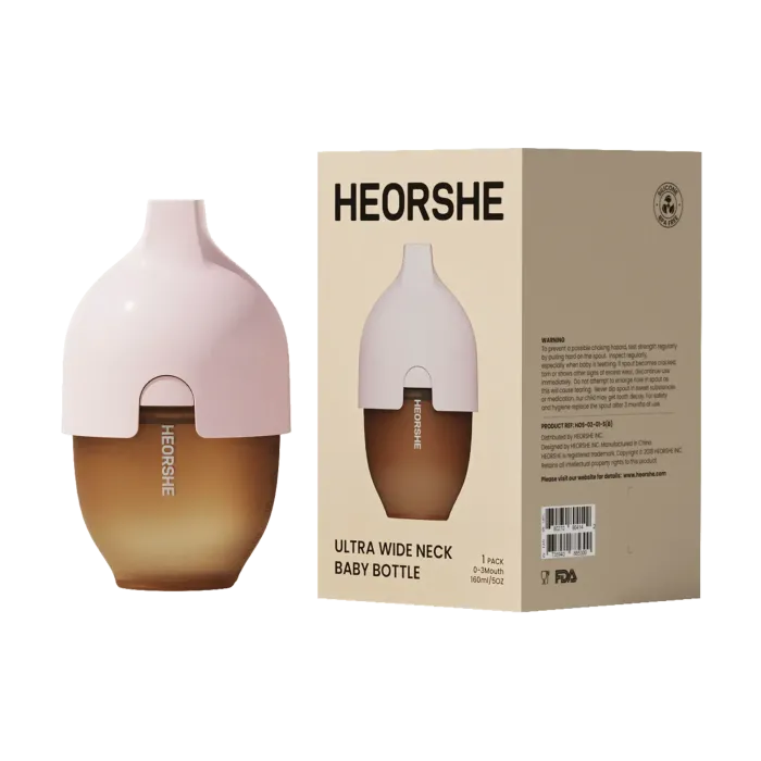 Бутилочка антиколікова HEORSHE Pink new, 160 ml