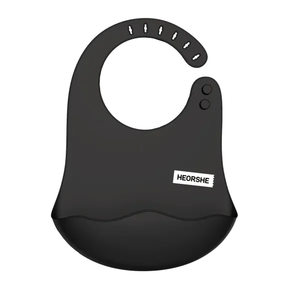 Нагрудник силіконовий ТМ Heorshe Black