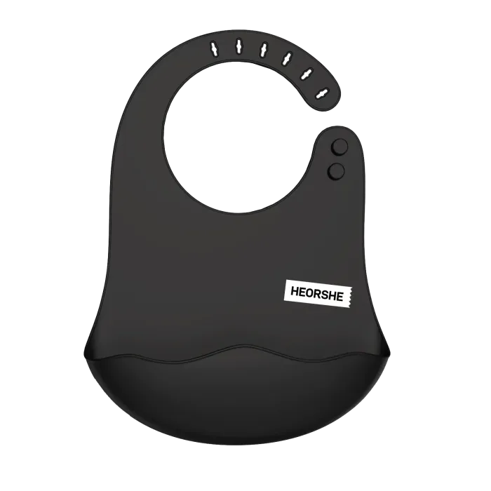 Нагрудник силіконовий ТМ Heorshe Black