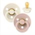 Пустушка BIBS 18+ m Latex Round Blush/Ivory, 2 шт