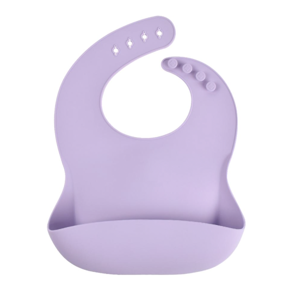 Силіконовий нагрудник Pastel Lilac