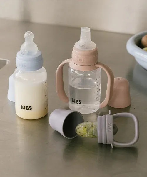Дитяча пляшечка непроливайка з носиком BIBS Baby Sippy Bottle Spout Silicone Ivory 150 ml